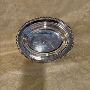 Vintage Sheridan EPS Triple Silver-Plated Oval Serving Bowl